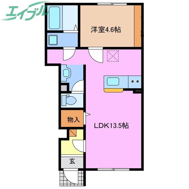 ルーチェ(1LDK/1階)の間取り写真