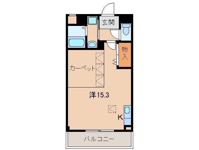 ＪＲ和歌山線 岩出駅 徒歩43分 2階建 築18年(ワンルーム/2階)の間取り写真