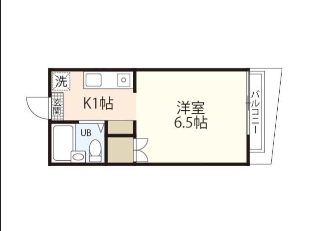 アイビル(1K/1階)の間取り写真