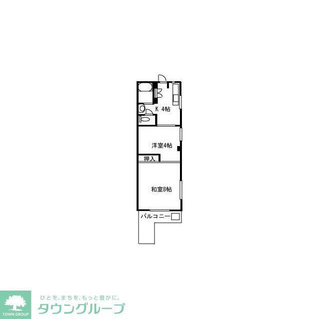 メゾン東小岩II(2K/3階)の間取り写真