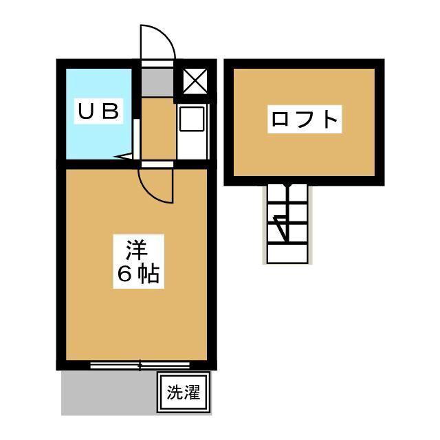 ジュネパレスシオン(1K/1階)の間取り写真