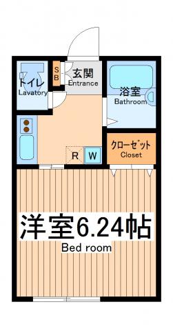 アイカーサ横浜(1K/1階)の間取り写真
