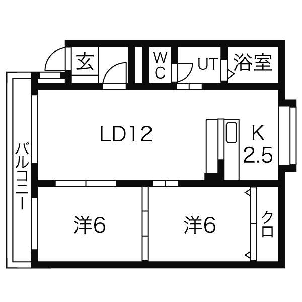 桜HOUSE(2LDK/1階)の間取り写真