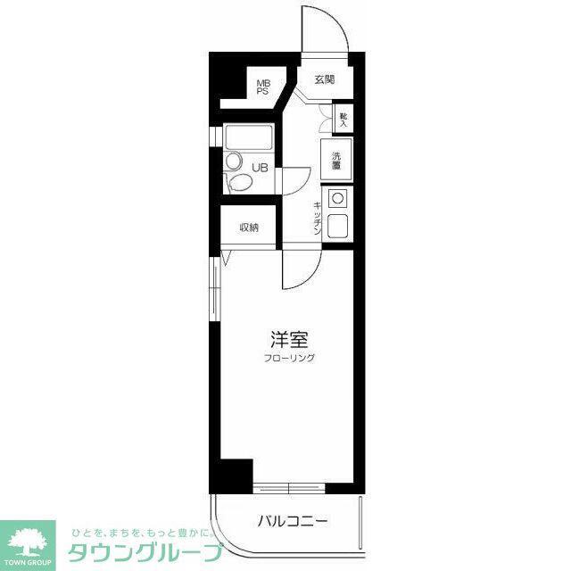 ライオンズマンシヨン経堂第6(1K/3階)の間取り写真