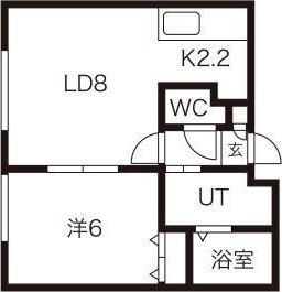 DIECI曙(1LDK/3階)の間取り写真