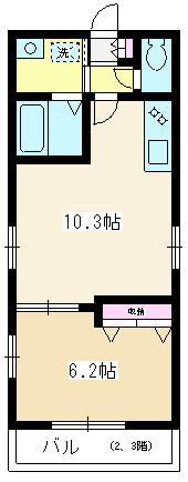 メゾン プラティーク(1LDK/1階)の間取り写真