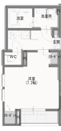 プラセール杉並(ワンルーム/2階)の間取り写真