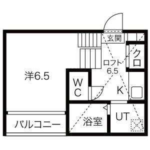 VILLA CLELIA(1K/2階)の間取り写真