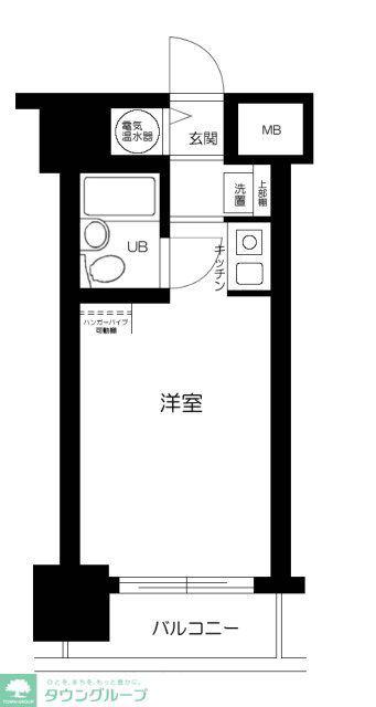 ハイネス要町(ワンルーム/4階)の間取り写真