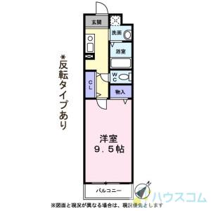 エスポワール(1K/2階)の間取り写真