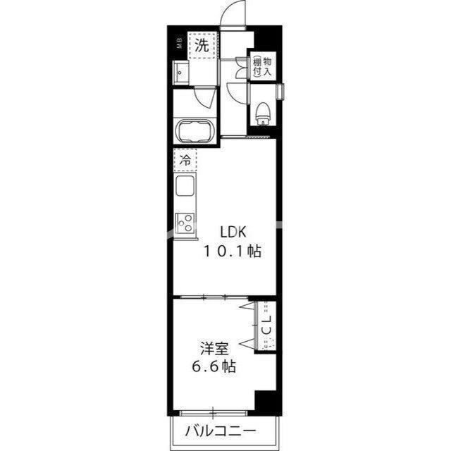 グランデュールIV 羽田(1LDK/3階)の間取り写真
