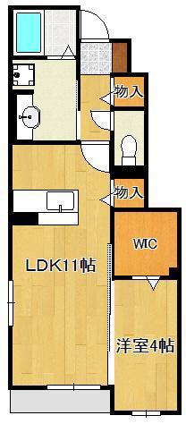 G-STYLE(1LDK/1階)の間取り写真