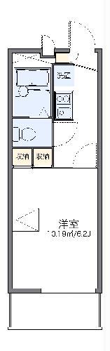 レオパレスINAGAMI(1K/2階)の間取り写真