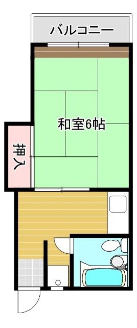 エスペランサ(1K/3階)の間取り写真
