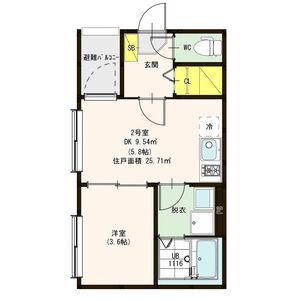 NEXUS NAGOYA(1DK/1階)の間取り写真