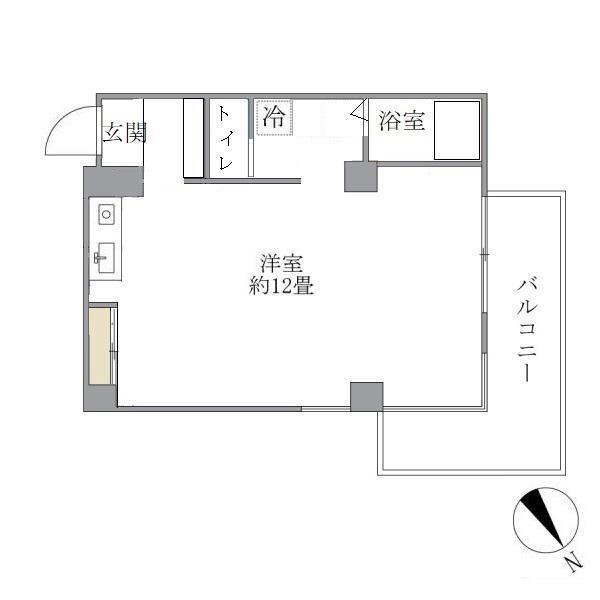 NAKAMEGURO ARKII(ワンルーム/5階)の間取り写真