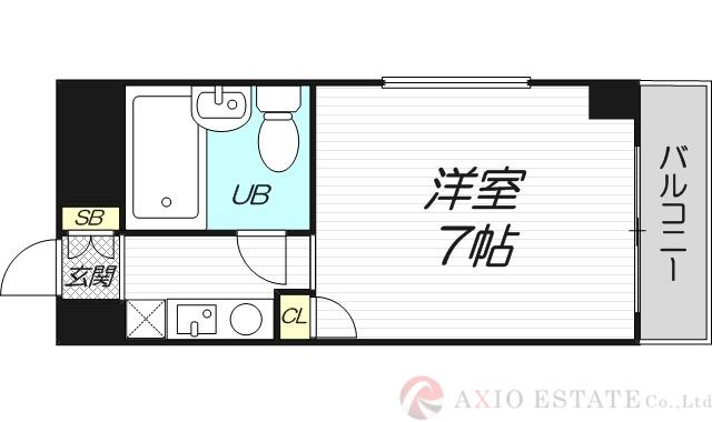 クレイン新大阪(1K/8階)の間取り写真