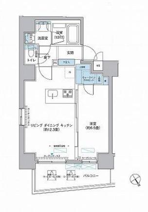 MAITRI YOTSUYA マイトリィ四谷(1LDK/5階)の間取り写真