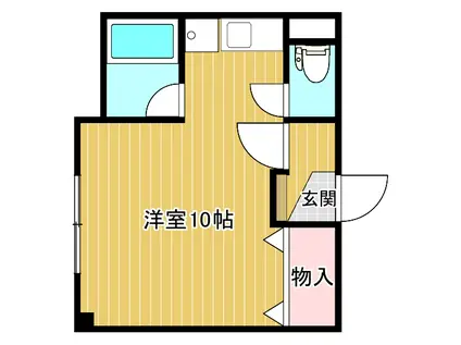 ロッタカーマラビリンス(ワンルーム/2階)の間取り写真