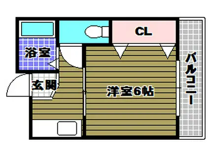 森井マンション(1K/3階)の間取り写真