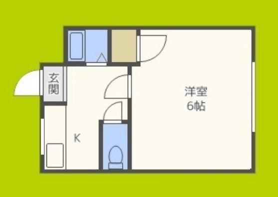 ASTERI JOTO(1K/1階)の間取り写真