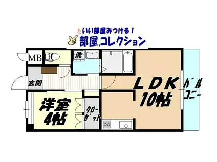 COUNTRY HOUSE YOSHIHO(1LDK/1階)の間取り写真