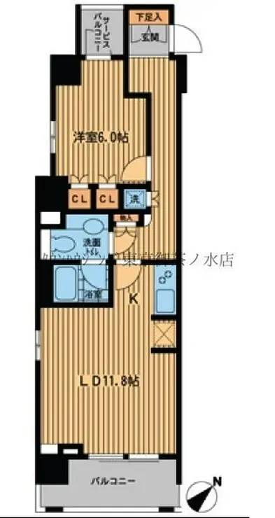 プライムアーバン日本橋横山町 8階階 間取り