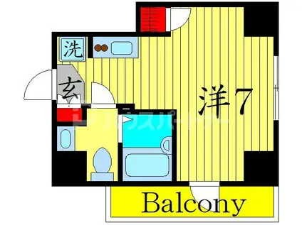 ラクラス池袋(ワンルーム/7階)の間取り写真