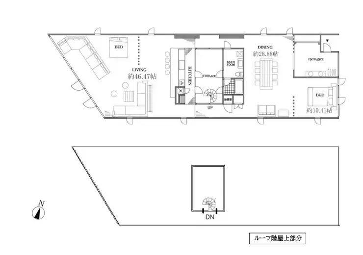 WEEKEND HOUSE ALLEY 3階階 間取り