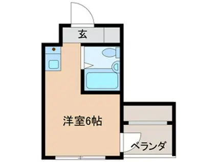 プレゼンス西高松(ワンルーム/4階)の間取り写真