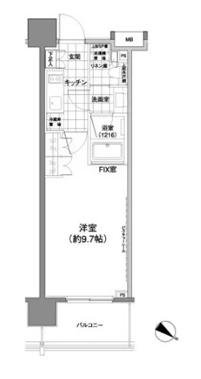 パークハビオ渋谷神山町 10階階 間取り
