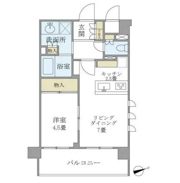 プレミアコンフォート西荻窪 2階階 間取り