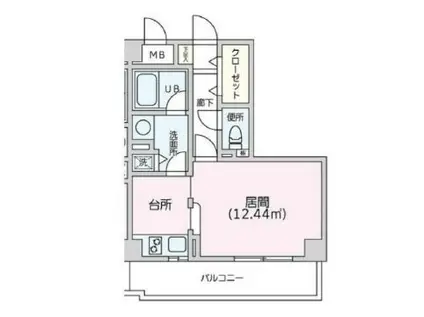 三番町天竹ビル(ワンルーム/5階)の間取り写真