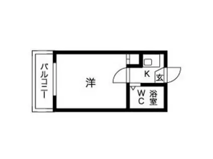 マイルストーン本陣I(1K/1階)の間取り写真