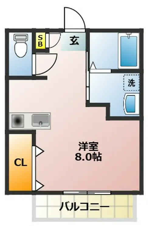 エスペランサ青山 2階階 間取り