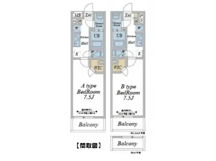 埼玉高速鉄道 川口元郷駅 徒歩17分 3階建 築1年(1K/1階)の間取り写真