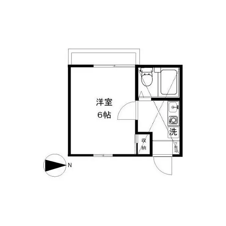 リバーサイドハイツ 2階階 間取り