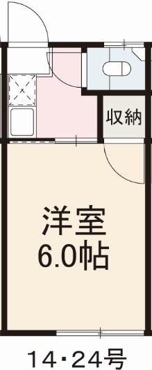 コーポ敏(1K/2階)の間取り写真