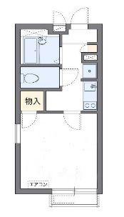 レオネクストWAGANSE B(1K/1階)の間取り写真
