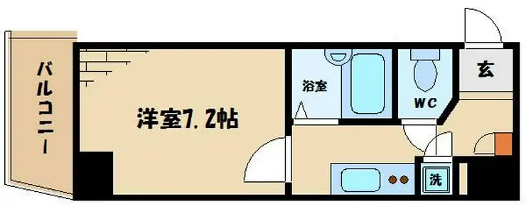 菱和パレス府中駅前 7階階 間取り