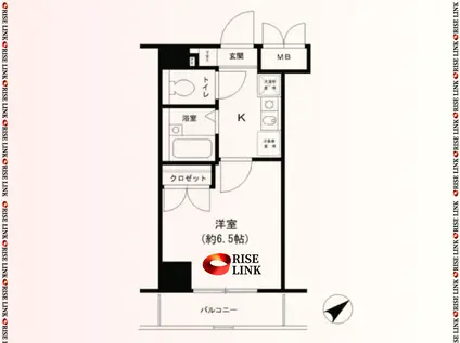 T&G東池袋マンション(1K/6階)の間取り写真