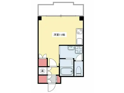 池下ホームズ(ワンルーム/3階)の間取り写真