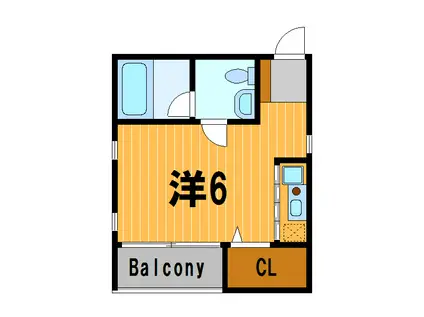 エスペリオ(ワンルーム/3階)の間取り写真