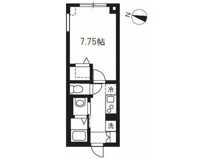 エルファーロ中野新井薬師(1K/2階)の間取り写真
