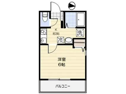 LA LUCE明大前(1K/2階)の間取り写真