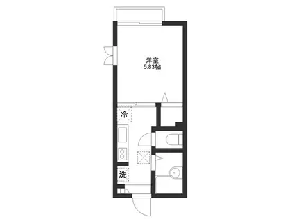 メゾンプリエ(1K/2階)の間取り写真