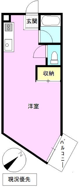 千曲昭和ビル(ワンルーム/1階)の間取り写真