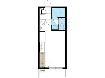 リブリ・シャトー・デ・ザールV(1K/2階)の間取り写真