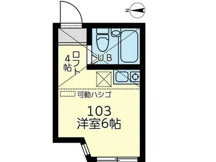 ユナイト南太田ジェラール・ピケ(ワンルーム/1階)の間取り写真
