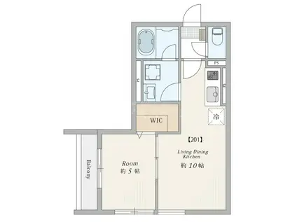 TAIL VILLAGE N.K(1LDK/2階)の間取り写真
